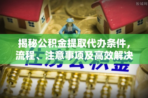 瑶海揭秘公积金提取代办条件，流程、注意事项及高效解决方案