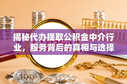 瑶海揭秘代办提取公积金中介行业，服务背后的真相与选择指南