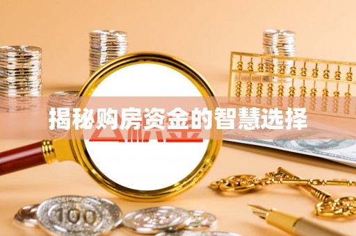 瑶海揭秘购房资金的智慧选择