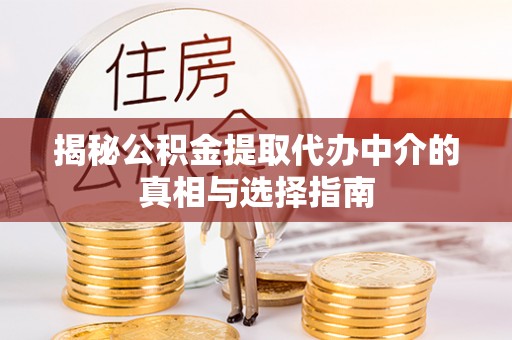 瑶海揭秘公积金提取代办中介的真相与选择指南