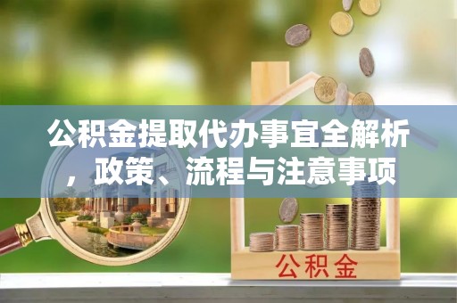 瑶海公积金提取代办事宜全解析，政策、流程与注意事项