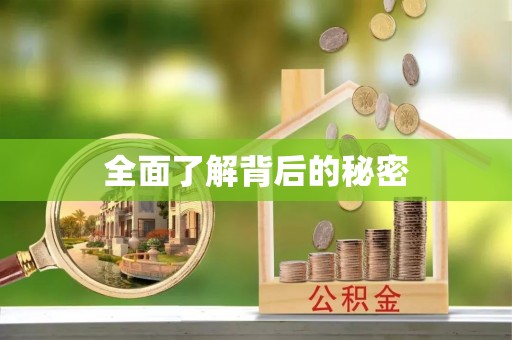 瑶海全面了解背后的秘密