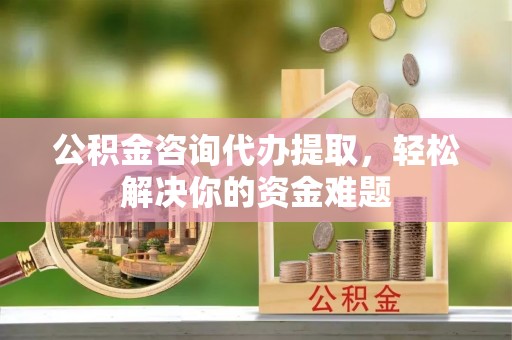 瑶海公积金咨询代办提取，轻松解决你的资金难题