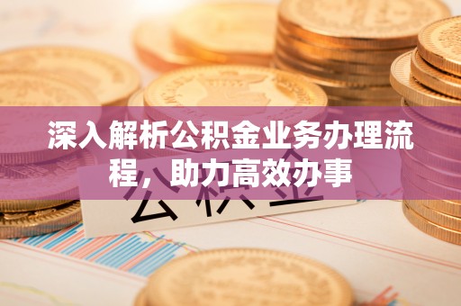 瑶海深入解析公积金业务办理流程，助力高效办事