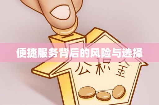 瑶海便捷服务背后的风险与选择